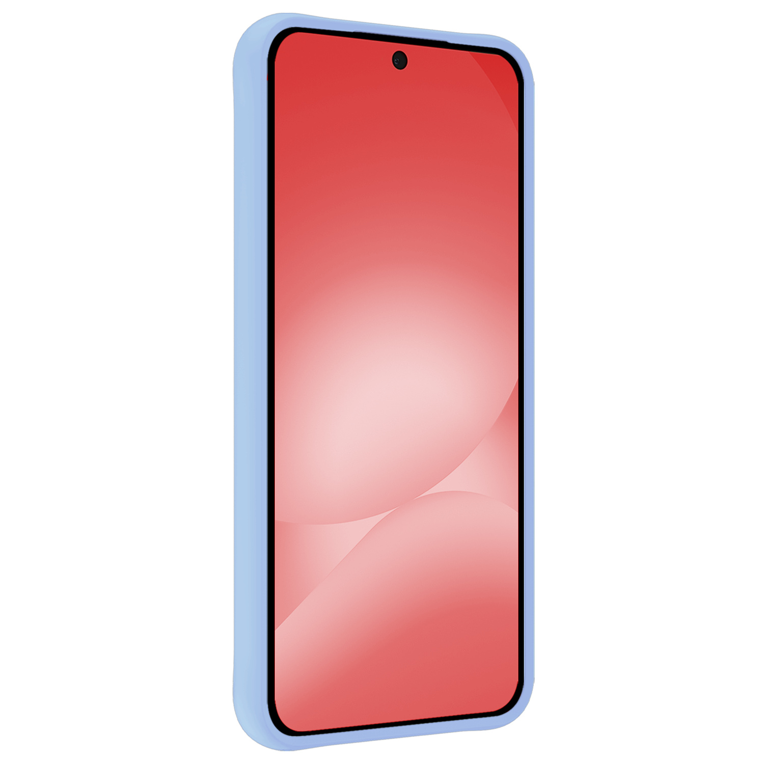 NoXx NoXx Samsung Galaxy A56 Hoesje Siliconen Met 2x Screenprotector - Lichtblauw