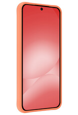 NoXx NoXx Samsung Galaxy A56 Hoesje Siliconen Met 2x Screenprotector - Perzik