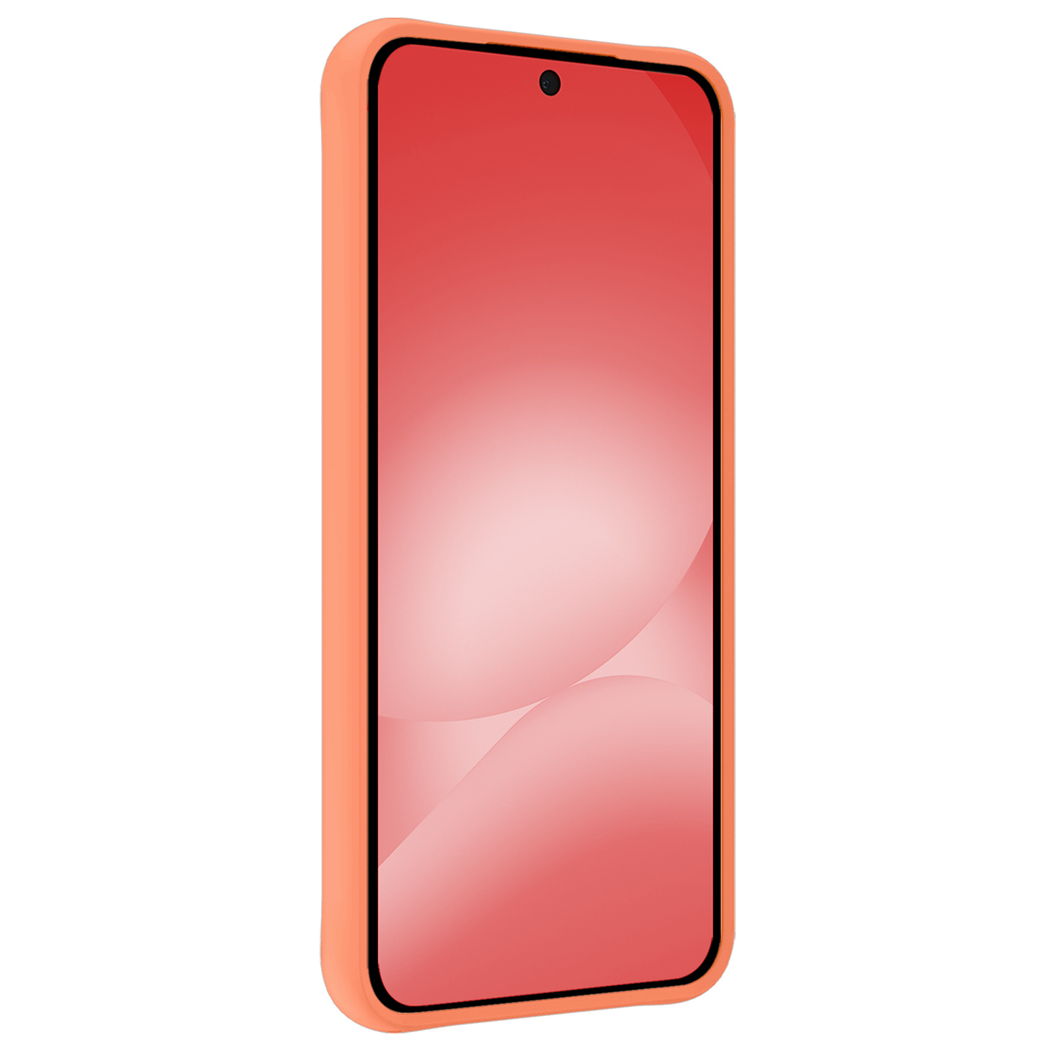 NoXx NoXx Samsung Galaxy A56 Hoesje Siliconen Met 2x Screenprotector - Perzik