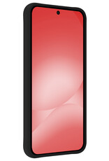 NoXx NoXx Samsung Galaxy A56 Hoesje Siliconen Met 2x Screenprotector - Zwart