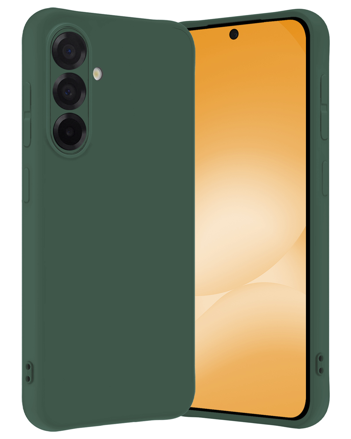 Nomfy Nomfy Samsung Galaxy A56 Hoesje Siliconen - Donkergroen