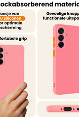 Nomfy Nomfy Samsung Galaxy A56 Hoesje Siliconen - Lichtroze