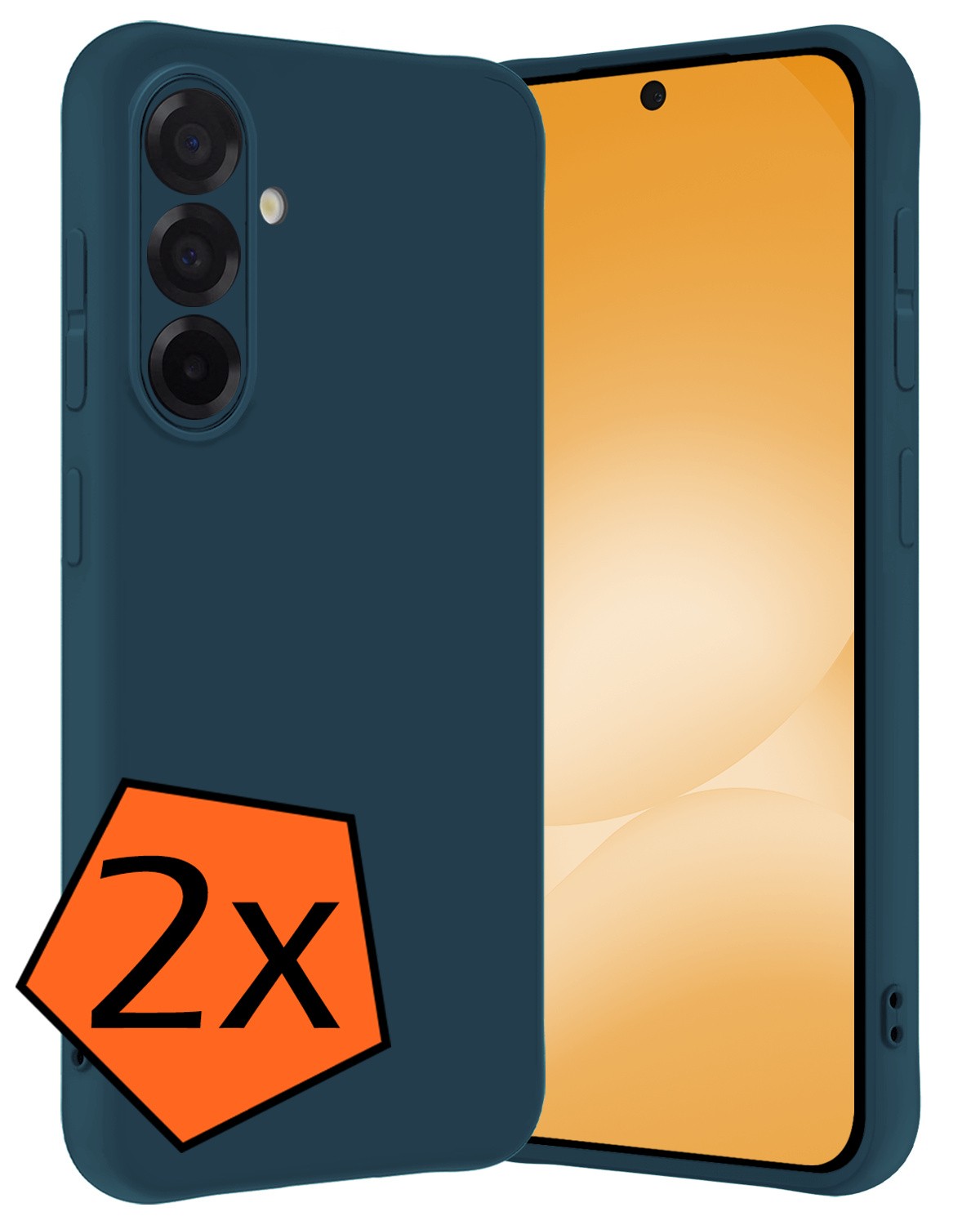 Nomfy Nomfy Samsung Galaxy A56 Hoesje Siliconen - Donkerblauw - 2 PACK