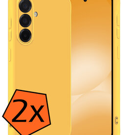 Nomfy Nomfy Samsung Galaxy A56 Hoesje Siliconen - Geel - 2 PACK