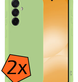 Nomfy Nomfy Samsung Galaxy A56 Hoesje Siliconen - Groen - 2 PACK