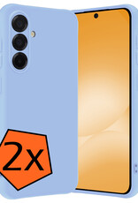 Nomfy Nomfy Samsung Galaxy A56 Hoesje Siliconen - Lichtblauw - 2 PACK