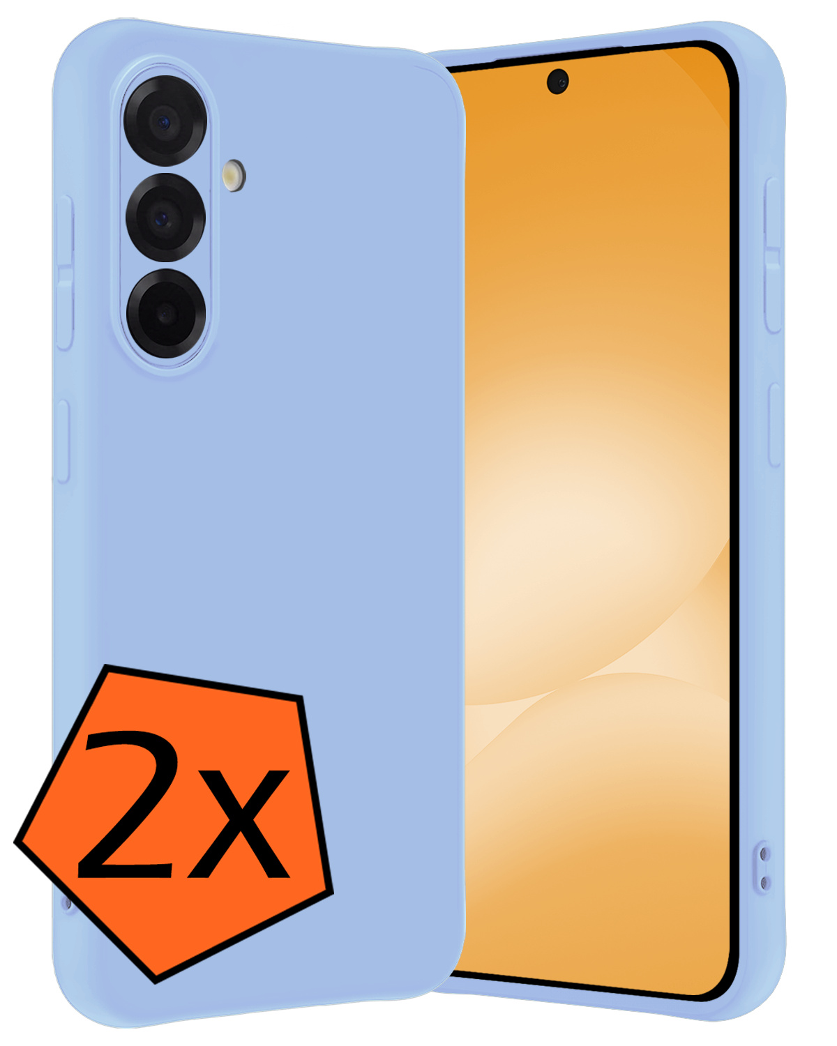 Nomfy Nomfy Samsung Galaxy A56 Hoesje Siliconen - Lichtblauw - 2 PACK