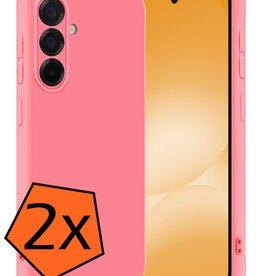 Nomfy Nomfy Samsung Galaxy A56 Hoesje Siliconen - Lichtroze - 2 PACK