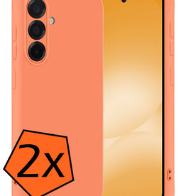 Nomfy Nomfy Samsung Galaxy A56 Hoesje Siliconen - Perzik - 2 PACK