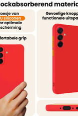 Nomfy Nomfy Samsung Galaxy A56 Hoesje Siliconen - Rood - 2 PACK