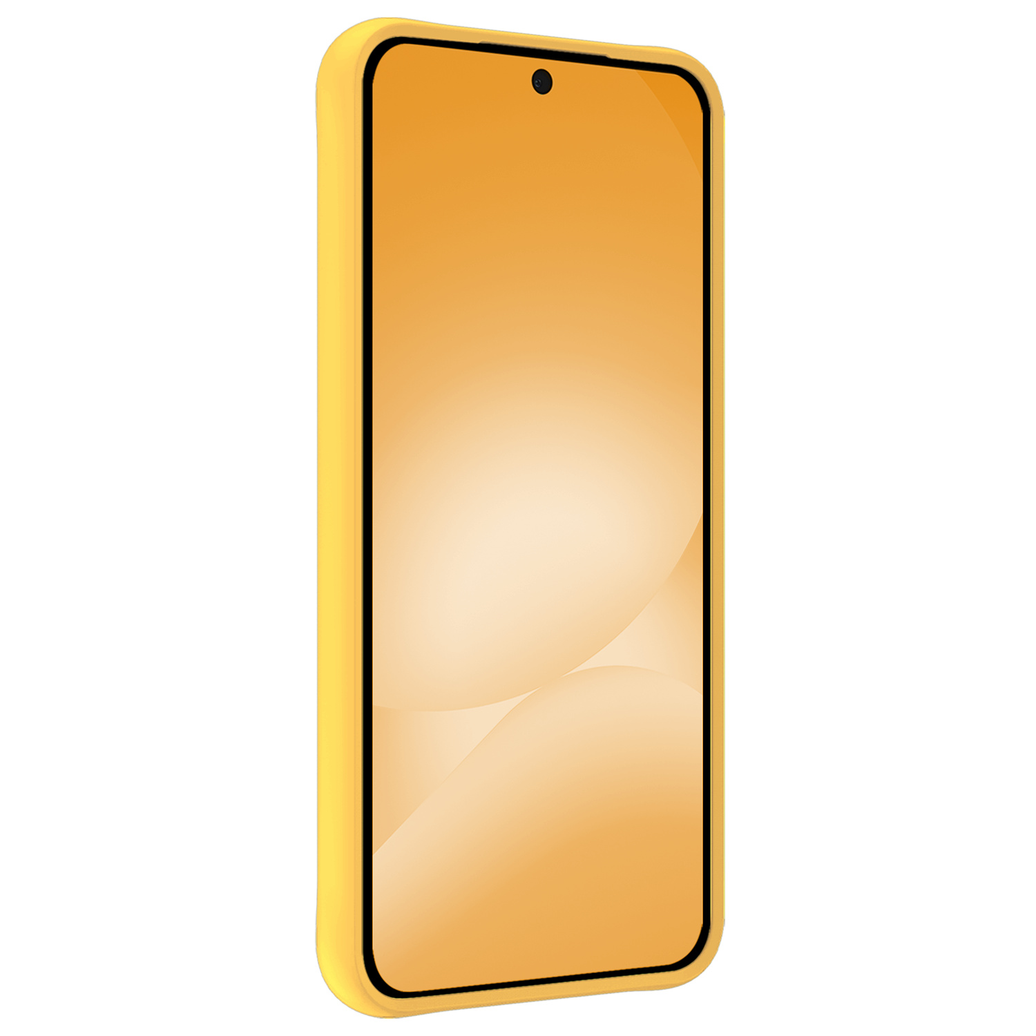 Nomfy Nomfy Samsung Galaxy A56 Hoesje Siliconen Met Screenprotector - Geel