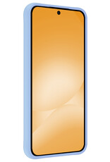 Nomfy Nomfy Samsung Galaxy A56 Hoesje Siliconen Met Screenprotector - Lichtblauw