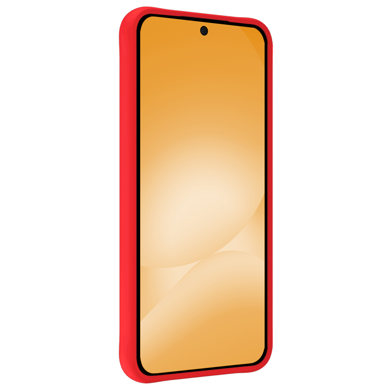Nomfy Nomfy Samsung Galaxy A56 Hoesje Siliconen Met Screenprotector - Rood