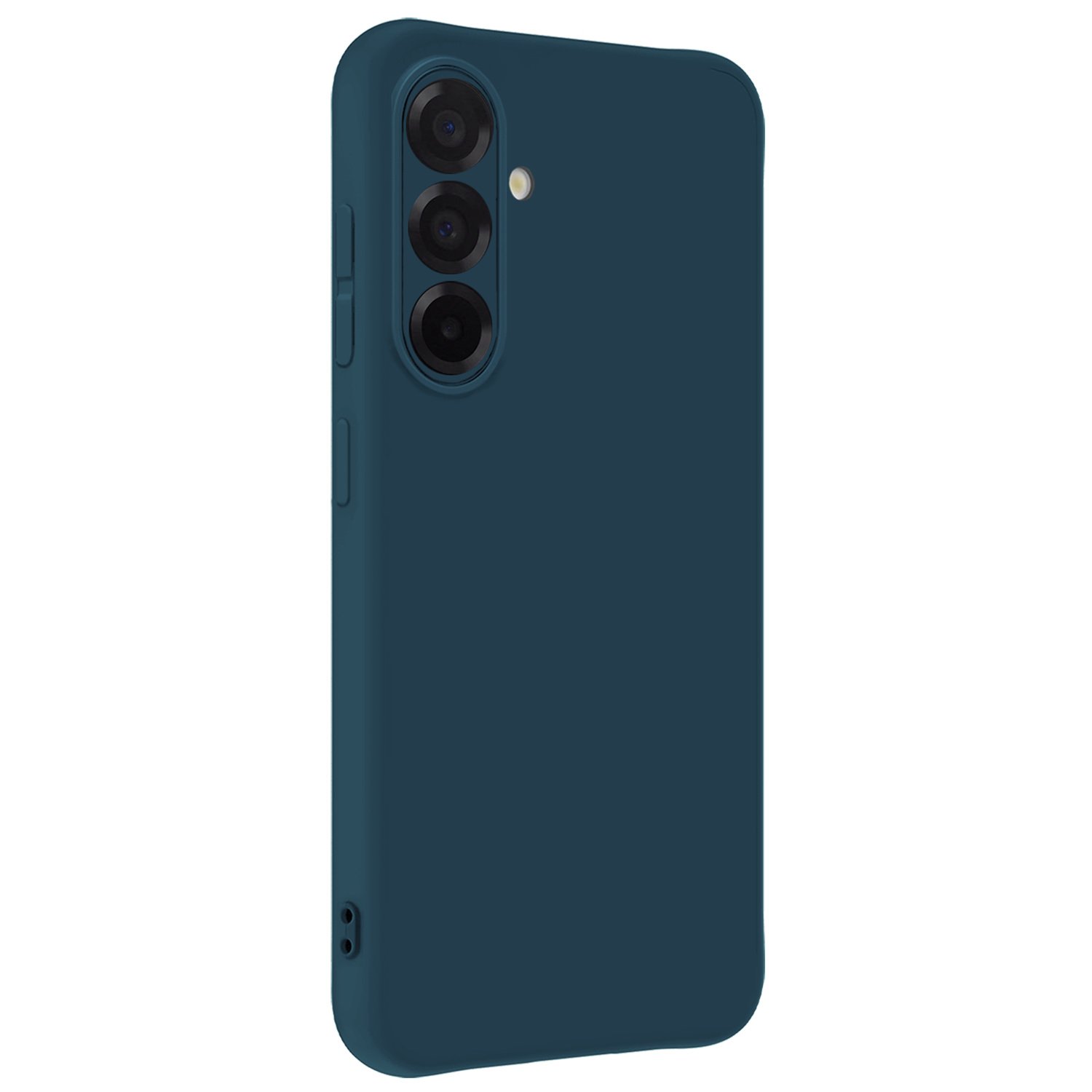 Nomfy Nomfy Samsung Galaxy A56 Hoesje Siliconen Met 2x Screenprotector - Donkerblauw