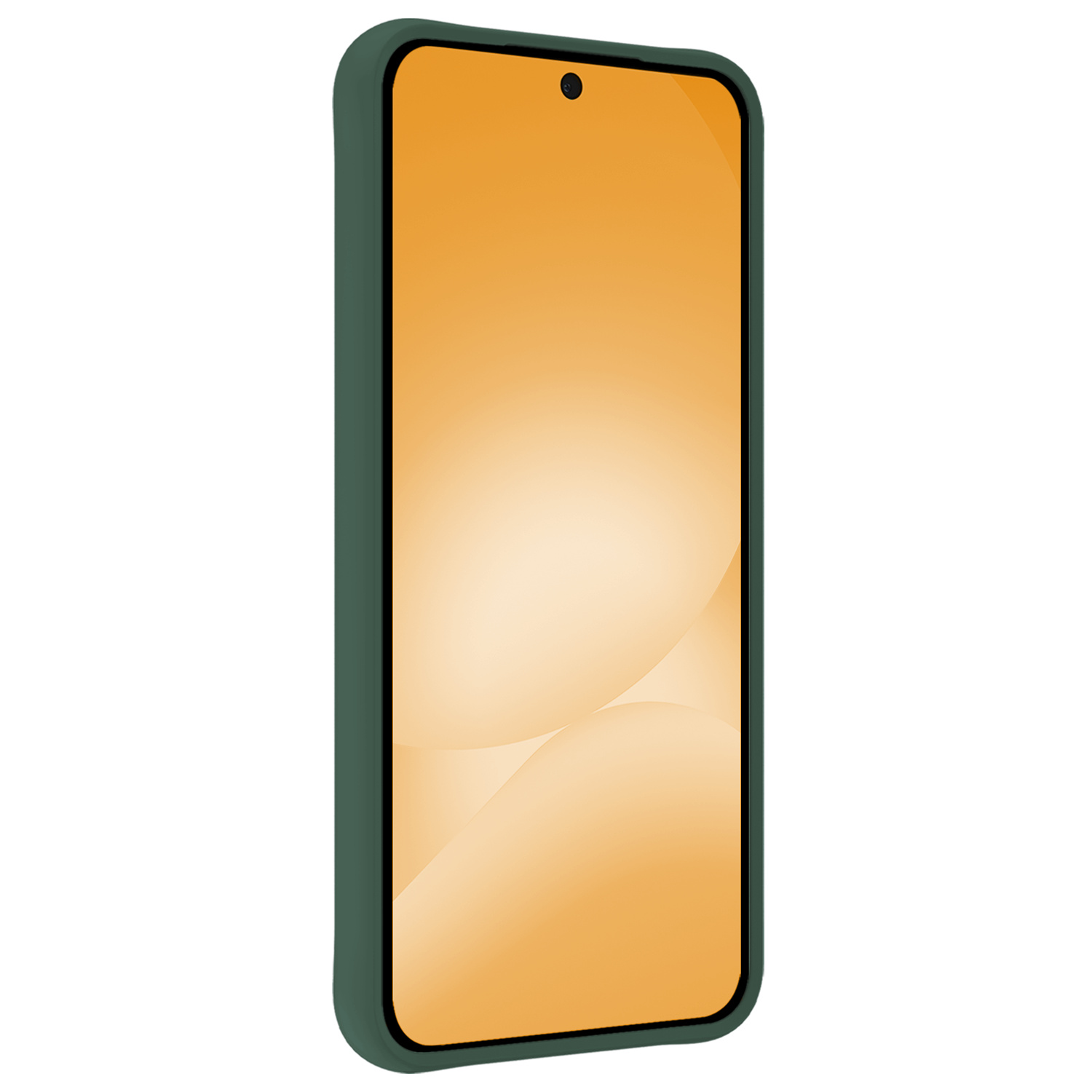 Nomfy Nomfy Samsung Galaxy A56 Hoesje Siliconen Met 2x Screenprotector - Donkergroen