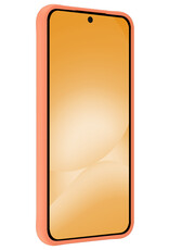 Nomfy Nomfy Samsung Galaxy A56 Hoesje Siliconen Met 2x Screenprotector - Perzik