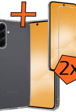 Nomfy Nomfy Samsung Galaxy A56 Hoesje Siliconen Met 2x Screenprotector - Transparant