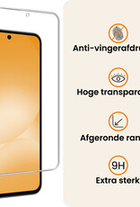 Nomfy Nomfy Samsung Galaxy A56 Hoesje Siliconen Met 2x Screenprotector - Zwart