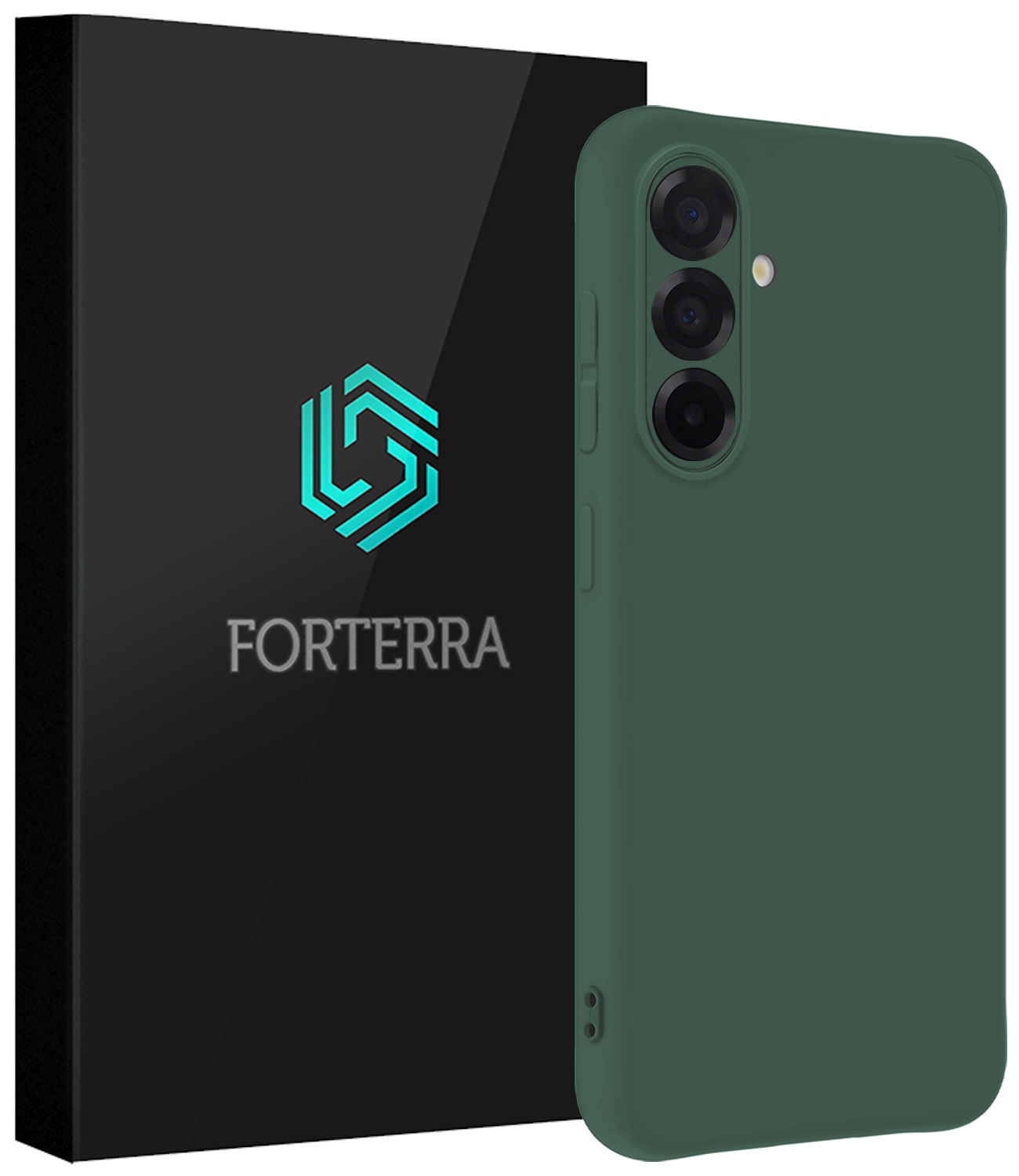 Forterra Forterra Samsung Galaxy A56 Hoesje Siliconen - Donkergroen