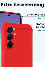 Forterra Forterra Samsung Galaxy A56 Hoesje Siliconen - Rood