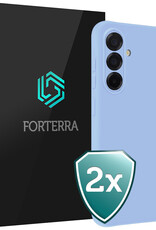 Forterra Forterra Samsung Galaxy A56 Hoesje Siliconen - Lichtblauw - 2 PACK