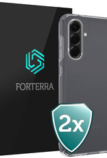Forterra Forterra Samsung Galaxy A56 Hoesje Siliconen - Transparant - 2 PACK