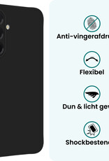 Forterra Forterra Samsung Galaxy A56 Hoesje Siliconen - Zwart - 2 PACK