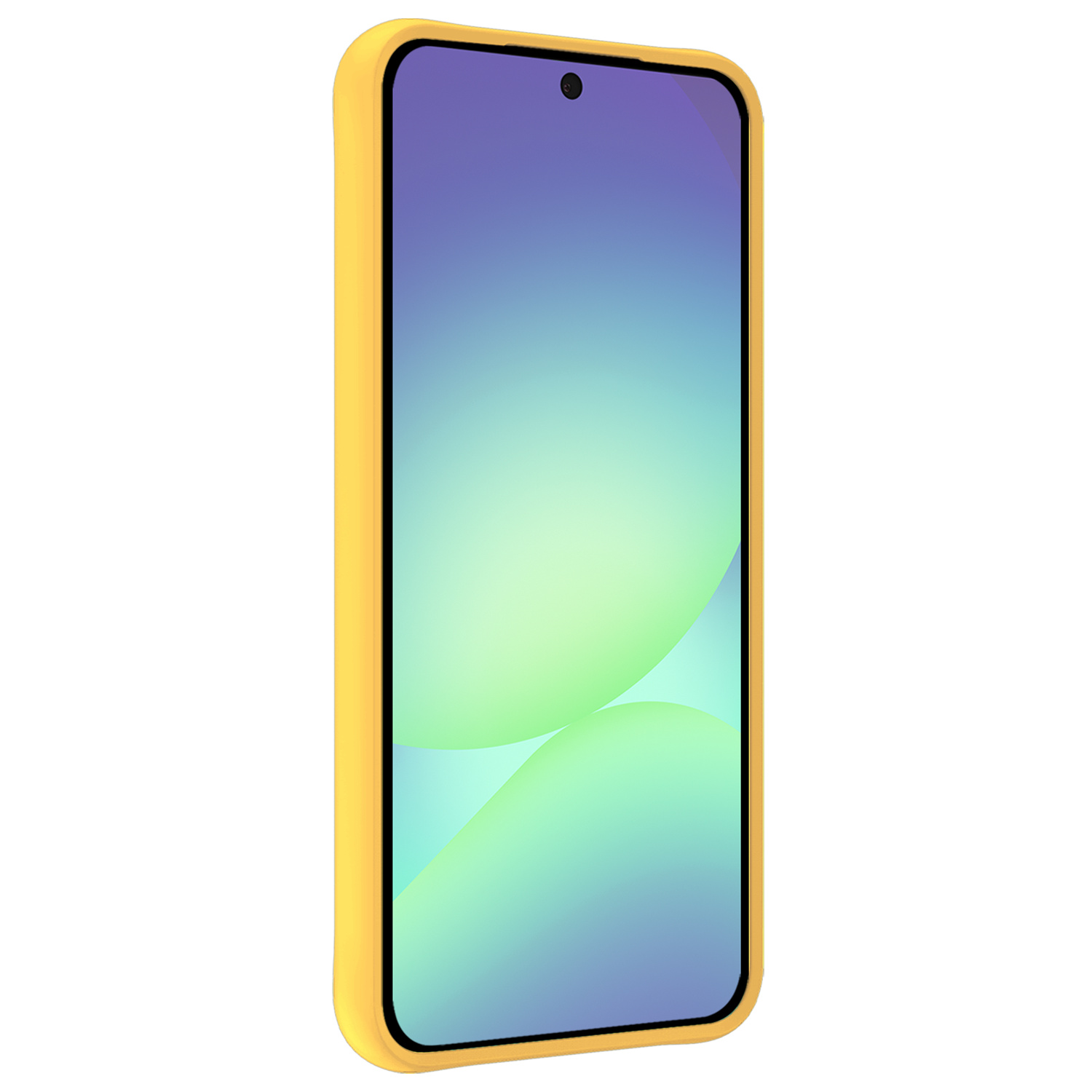 Forterra Forterra Samsung Galaxy A56 Hoesje Siliconen Met Screenprotector - Geel
