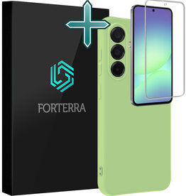 Forterra Forterra Samsung Galaxy A56 Hoesje Siliconen Met Screenprotector - Groen