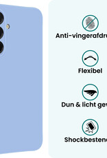 Forterra Forterra Samsung Galaxy A56 Hoesje Siliconen Met Screenprotector - Lichtblauw