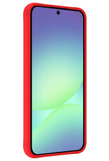 Forterra Forterra Samsung Galaxy A56 Hoesje Siliconen Met Screenprotector - Rood