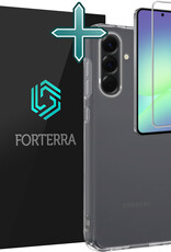 Forterra Forterra Samsung Galaxy A56 Hoesje Siliconen Met Screenprotector - Transparant
