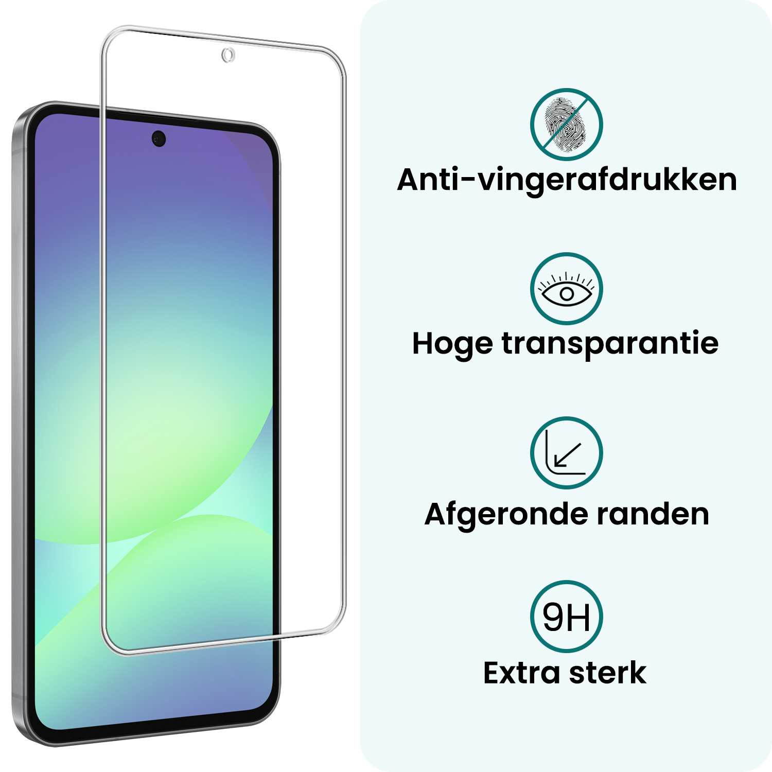 Forterra Forterra Samsung Galaxy A56 Hoesje Siliconen Met 2x Screenprotector - Lichtroze