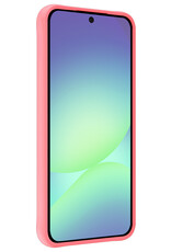 Forterra Forterra Samsung Galaxy A56 Hoesje Siliconen Met 2x Screenprotector - Lichtroze