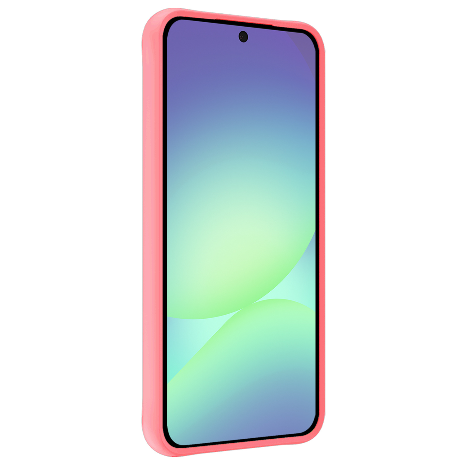 Forterra Forterra Samsung Galaxy A56 Hoesje Siliconen Met 2x Screenprotector - Lichtroze