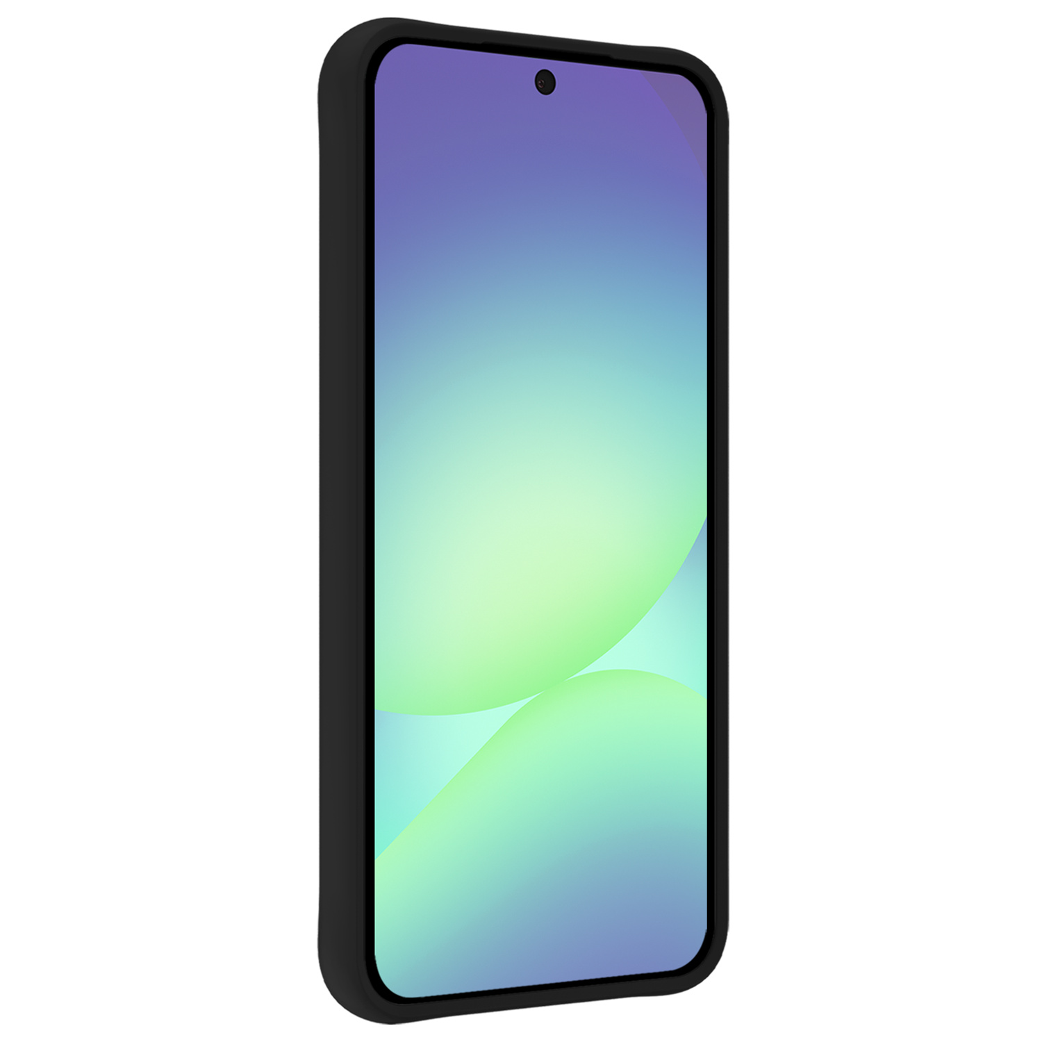 Forterra Forterra Samsung Galaxy A56 Hoesje Siliconen Met 2x Screenprotector - Zwart