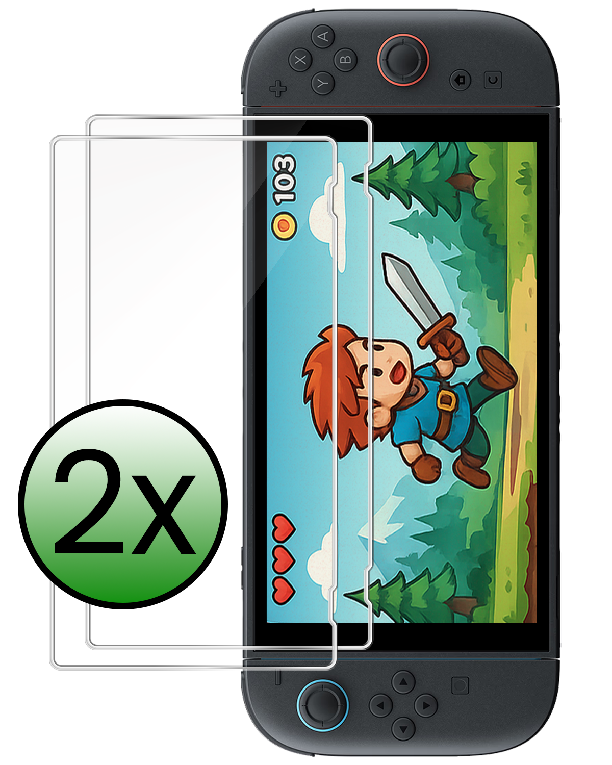 BASEY. BASEY. Nintendo Switch 2 Screenprotector - 2 PACK