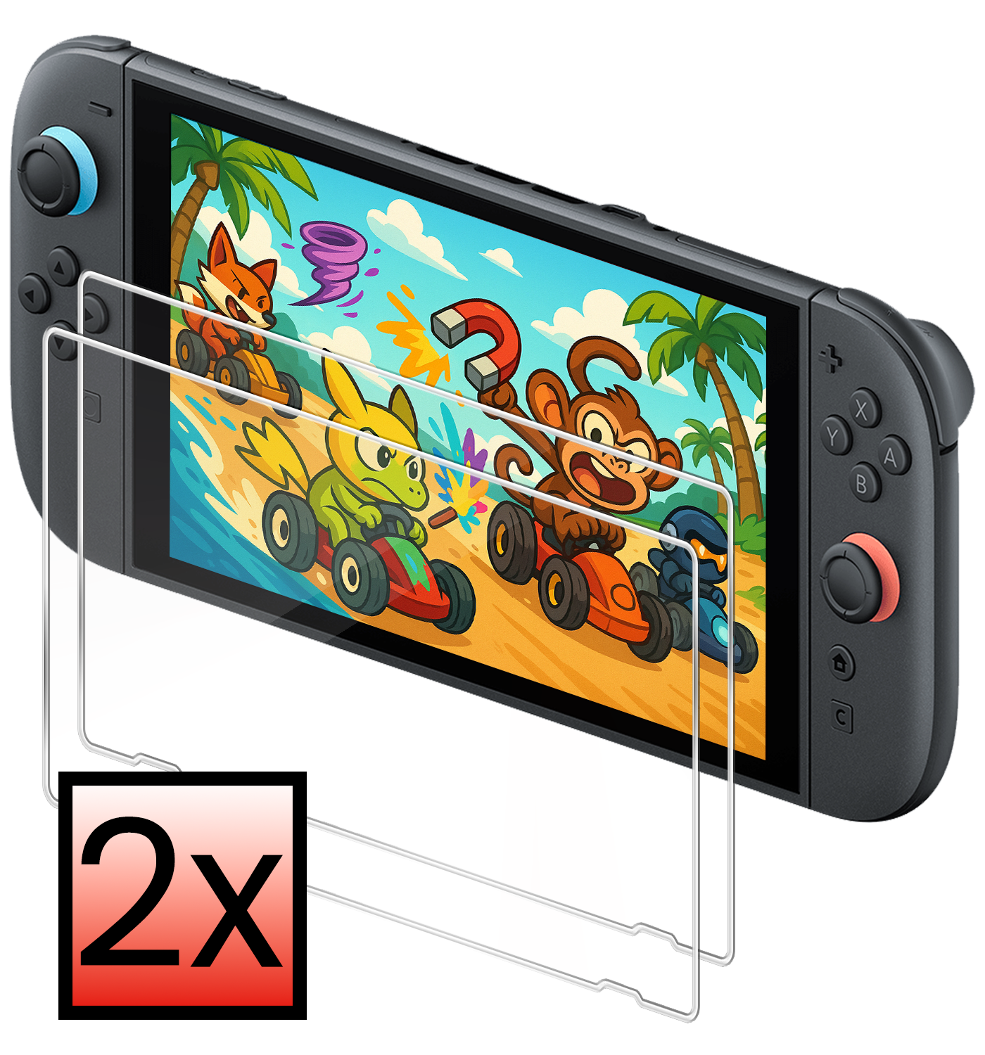 NoXx NoXx Nintendo Switch 2 Screenprotector - 2 PACK