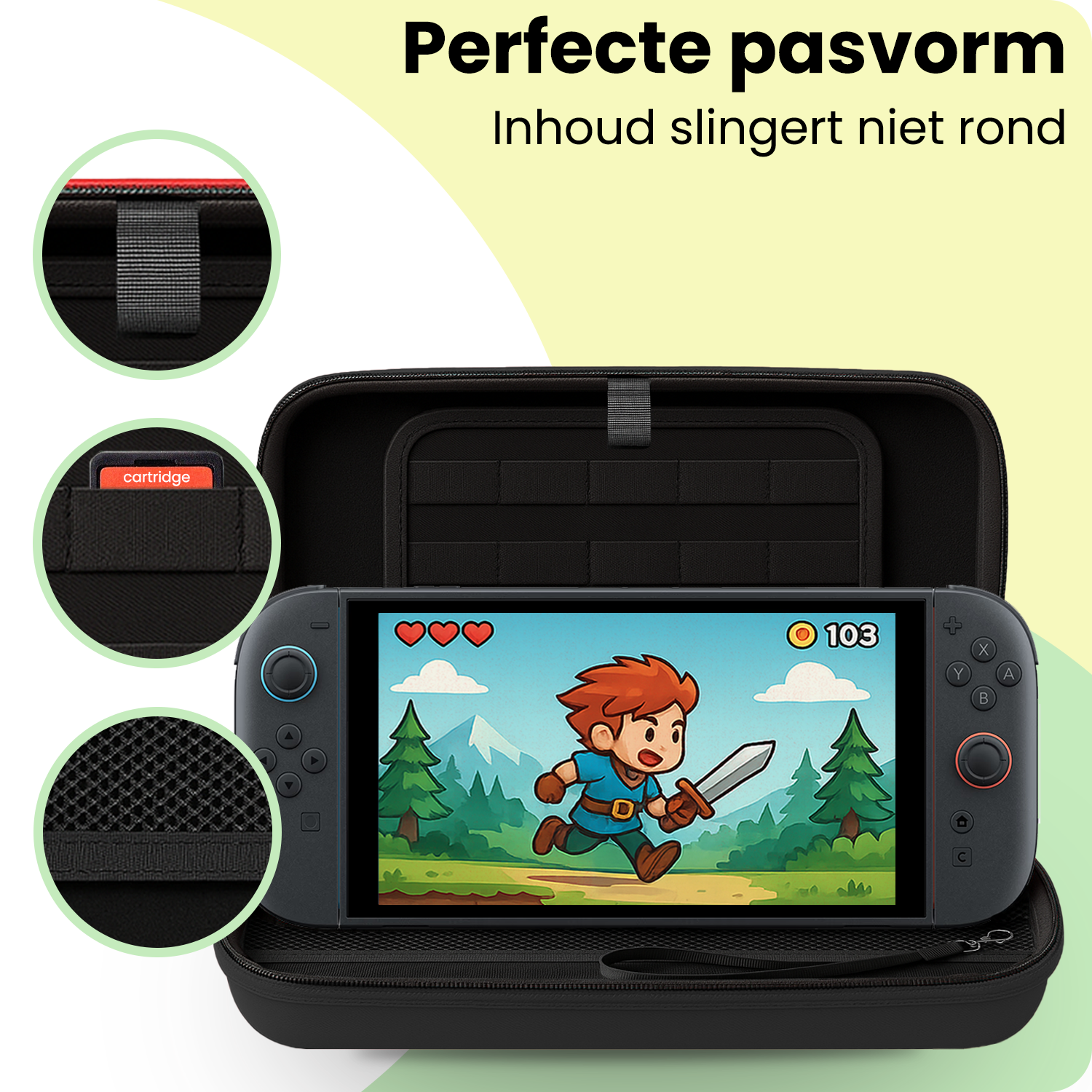 BASEY. BASEY. Hoesje voor Nintendo Switch 2 - Zwart