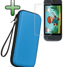 BASEY. BASEY. Nintendo Switch 2 Hoesje Met Screenprotector - Blauw