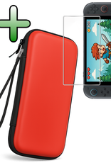 BASEY. BASEY. Nintendo Switch 2 Hoesje Met Screenprotector - Rood