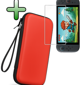 BASEY. BASEY. Nintendo Switch 2 Hoesje Met Screenprotector - Rood