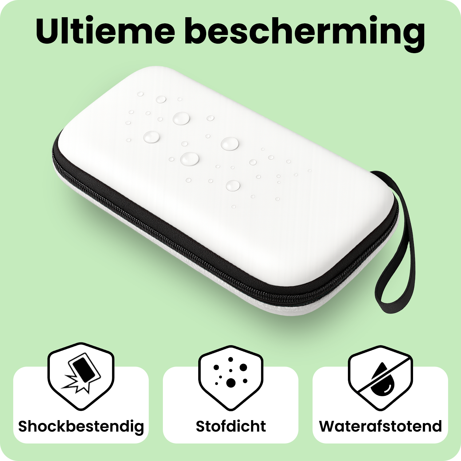 BASEY. BASEY. Nintendo Switch 2 Hoesje Met Screenprotector - Wit