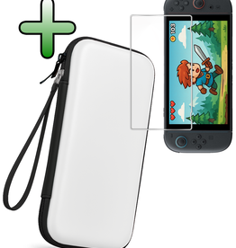 BASEY. BASEY. Nintendo Switch 2 Hoesje Met Screenprotector - Wit