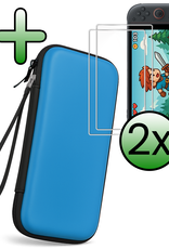 BASEY. BASEY. Nintendo Switch 2 Hoesje Met Screenprotector - Blauw
