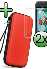 BASEY. BASEY. Nintendo Switch 2 Hoesje Met Screenprotector - Rood