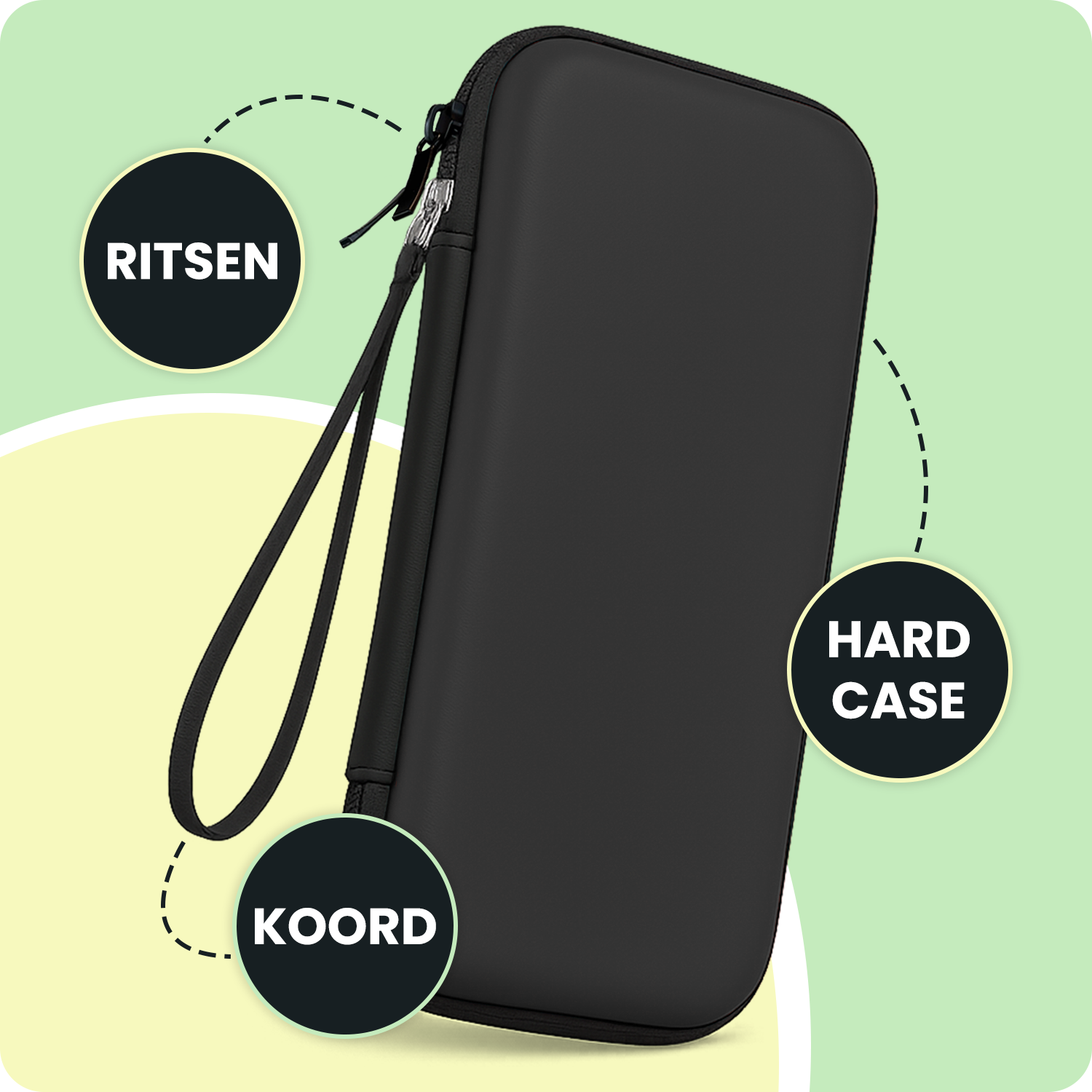 BASEY. BASEY. Nintendo Switch 2 Hoesje Met Screenprotector - Zwart