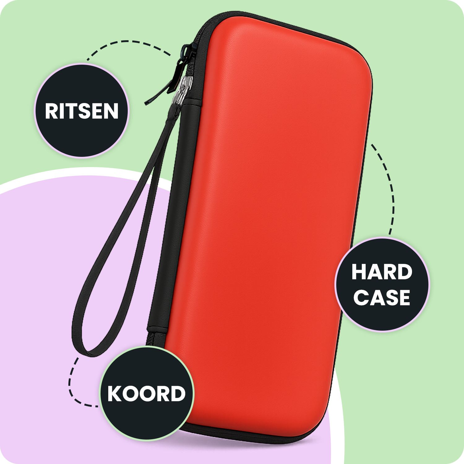 NoXx NoXx Nintendo Switch 2 Hoesje Met Screenprotector - Rood