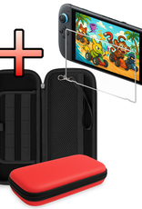 NoXx NoXx Nintendo Switch 2 Hoesje Met Screenprotector - Rood