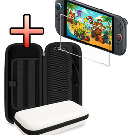 NoXx NoXx Nintendo Switch 2 Hoesje Met Screenprotector - Wit
